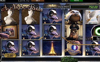 A Night in Paris Spilleautomat Bonusspill