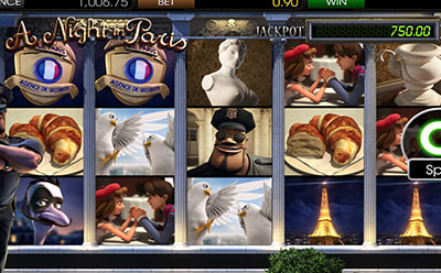 A Night in Paris Spilleautomat Gratisspinn