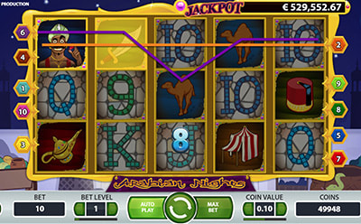 Arabian Nights Spilleautomat Bonusspill