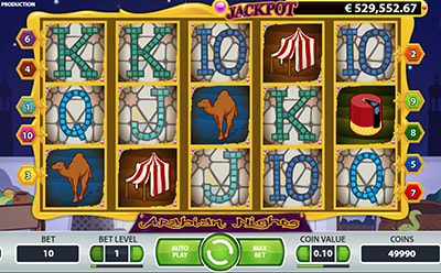 Arabian Nights Spilleautomat Mobil