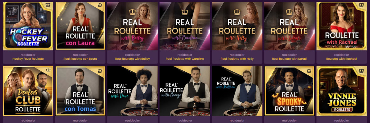 Bizzo Casino Roulette, Blackjack og Andre Bordspill