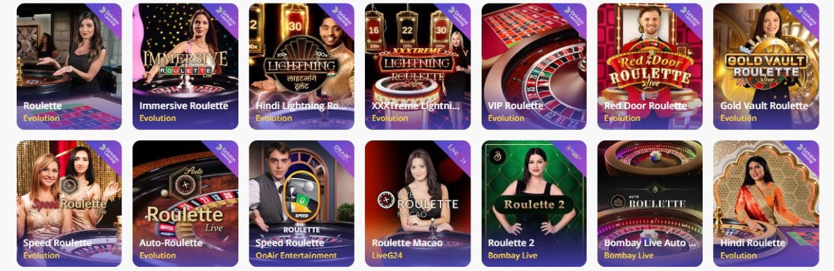 The CasinoDays Rulett, Blackjack og Andre Bordspill