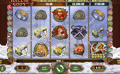 Hall of Gods Spilleautomat Bonusspill