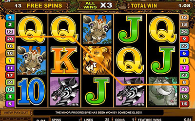 Mega Moolah Spilleautomat Bonusspill